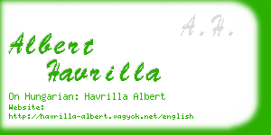 albert havrilla business card